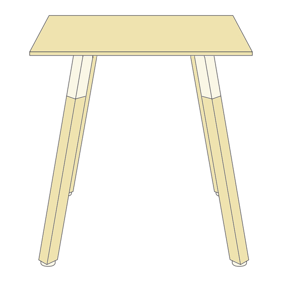 Jason.L Quadro Wood CT Single Legs Assembly Instructions