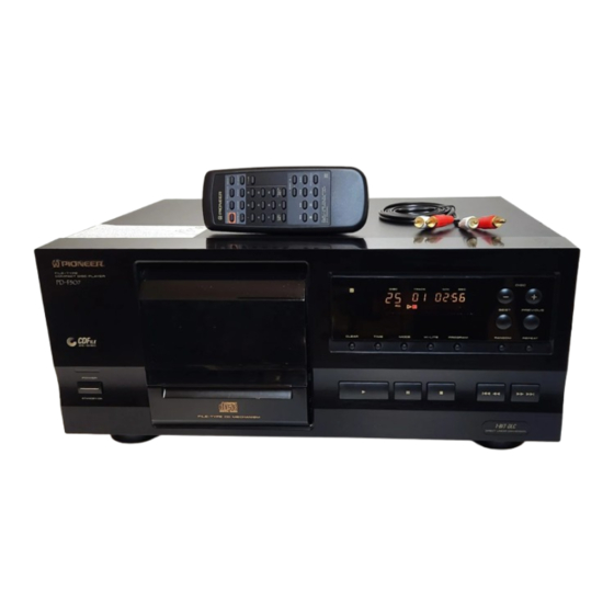 Pioneer PD-F507 Operating Instructions Manual