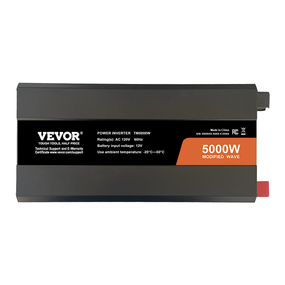 VEVOR TM5000W User Manual