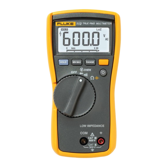 Fluke 113 Technical Data