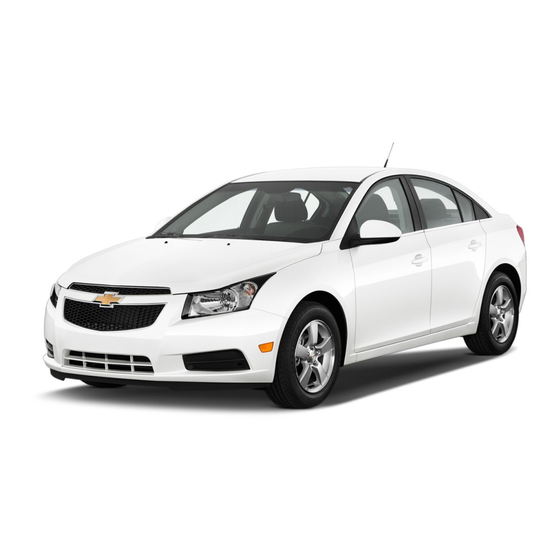 Chevrolet Cruse 2014 Getting To Know Manual