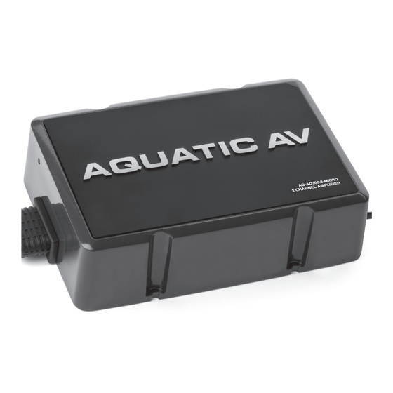 Aquatic AQ-AD300.2-MICRO Amplifier Manuals