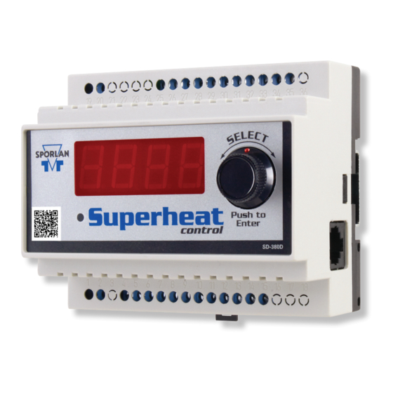 Sporlan Superheat Installation And Operation Instructions Manual