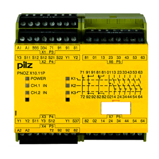 Pilz PNOZ X10.11P Manuals
