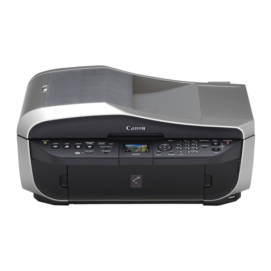 Canon PIXMA MX700 Cleaning Manual