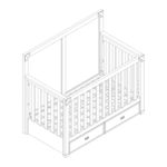 Monbebe WYATT 4 IN 1CONVERTIBLE CRIB Instruction Manual