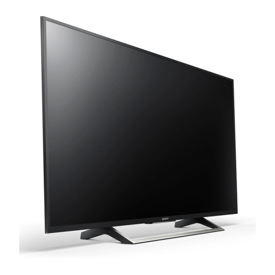 Sony BRAVIA 49XE70 Series Operating Instructions Manual