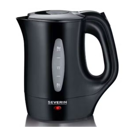 SEVERIN WK 3640 Instructions For Use Manual