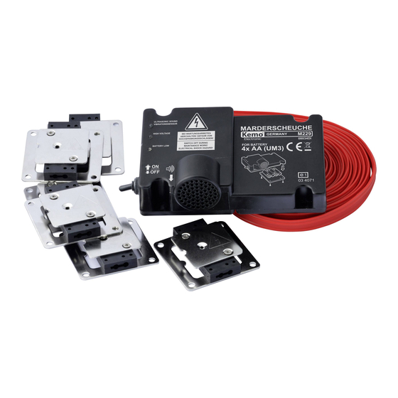 Kemo M229 Quick Start Manual