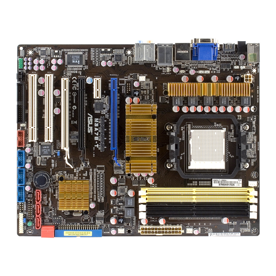 Asus M3A78-T Quick Start Manual