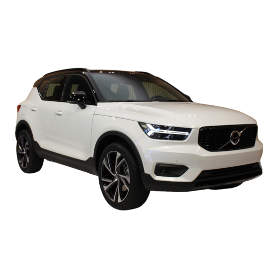 Volvo XC40 2018 Quick Manual