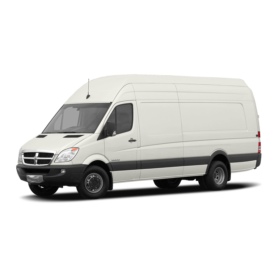 Dodge 2008 Sprinter Owner's Manual