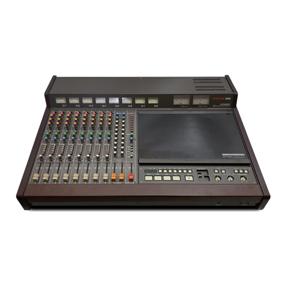 Tascam 388 STUDIO 8 Operation & Maintenance Manual