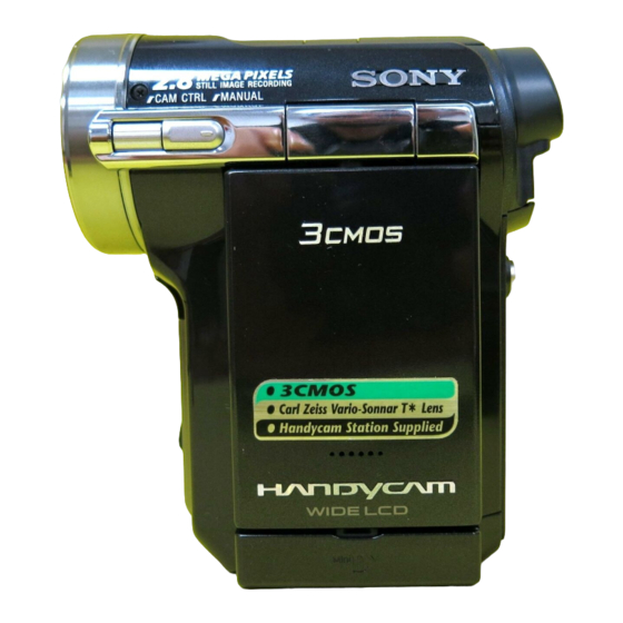 Sony Handycam DCR-PC1000 Operating Manual