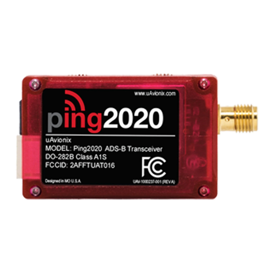 uAvionix PING2020 User Manual