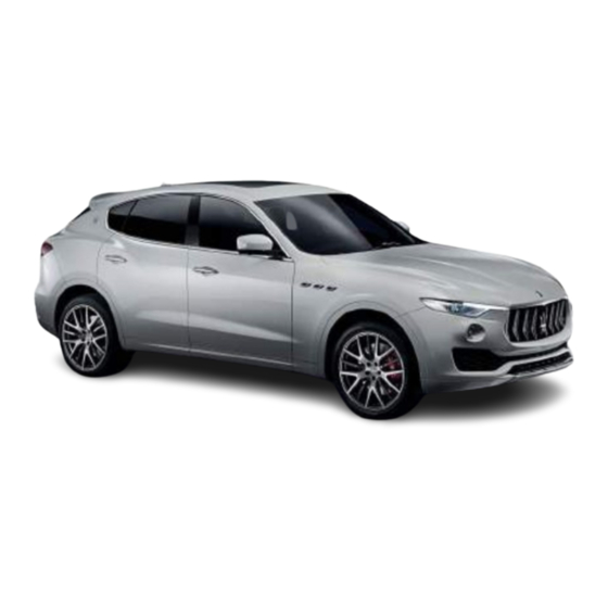 Maserati Levante Owner's Manual