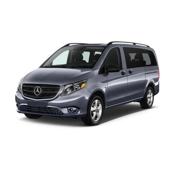 Mercedes-Benz Metris Operating Instructions Manual