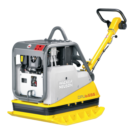 Wacker Neuson DPU 6555 Operator's Manual