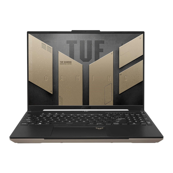 Asus TUF Gaming A16 Advantage Edition Series Manuals