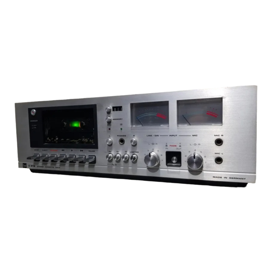 Dual C 819 Operating Instructions Manual