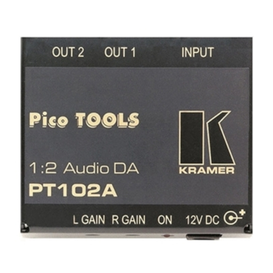 Kramer PT102A User Manual
