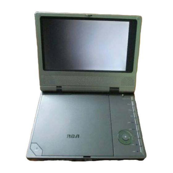 RCA DRC600N - Portable DVD Player Manuals