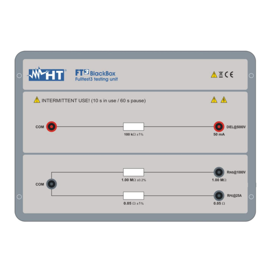 HT FULLTEST 3 User Manual