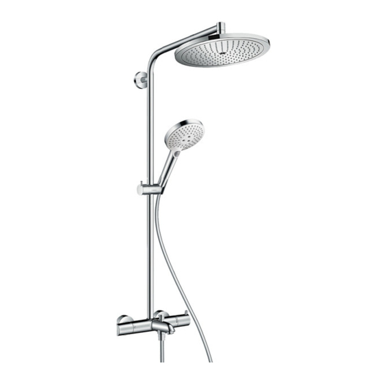Hans Grohe Croma 280 Showerpipe 1jet EcoSmart 26789007 Instructions For Use/Assembly Instructions