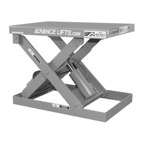 Advance Lifts P Series Owner's Manual