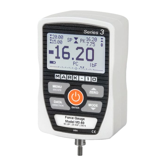 Mark-10 3 Series Quick Start Manual