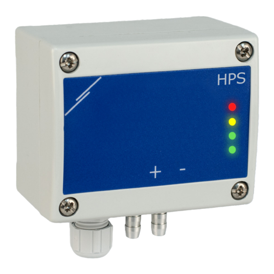 Sentera Controls HPSPM-LP Mounting And Operating Instructions