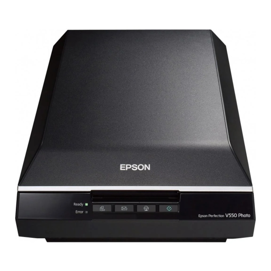 Epson V550 Photo Setup Manual