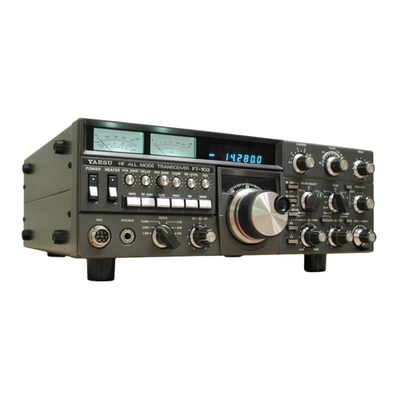 Yaesu FT-102 Instruction Manual