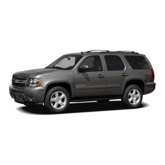 Chevrolet TAHOE 2007 Getting To Know Manual