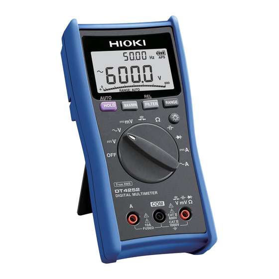 Hioki DT4251 Manuals