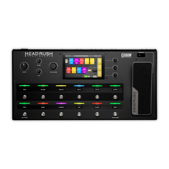 HEADRUSH Pedalboard Quick Start Manual