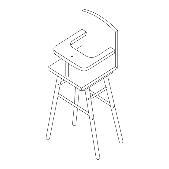 The Land of Nod Mod Dull High Chair Assembly Instructions
