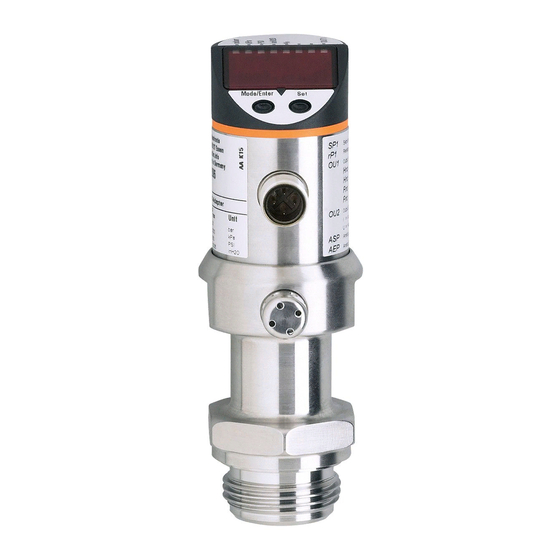 IFM Electronic PI7093 pressure sensor Manuals