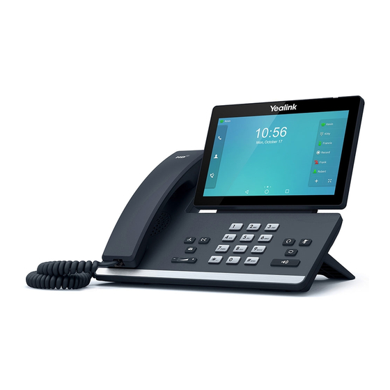 Yealink SIP-T56A Quick Reference User Manual