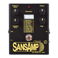 Tech 21 SansAmp Classic Manual