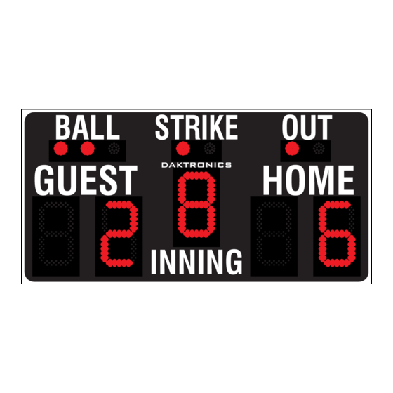 Daktronics DistaView BA-624-31 Display Manual