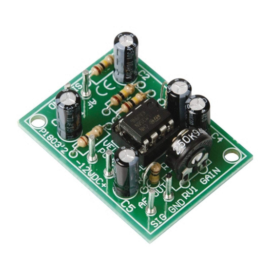 Velleman High-Q Kit K1803 Manual