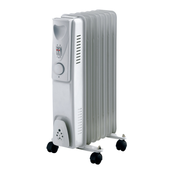 User Manuals: DVA Gripo 36588 Oil Radiator Heater