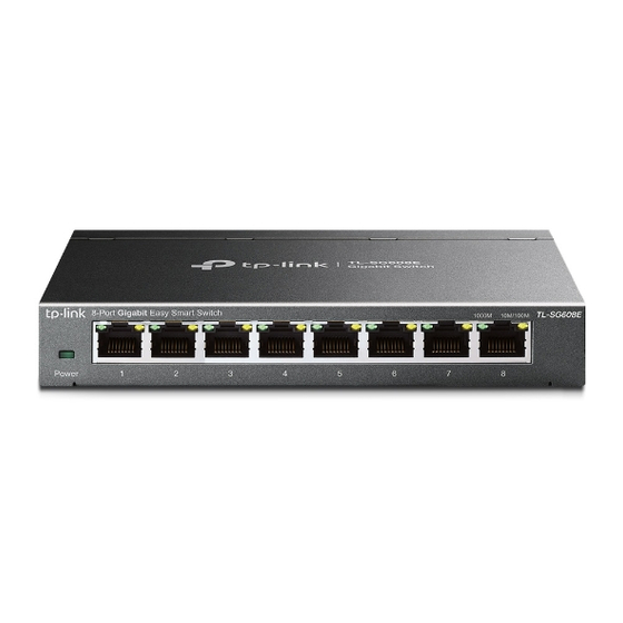 TP-Link TL-SG608E Installation Manual