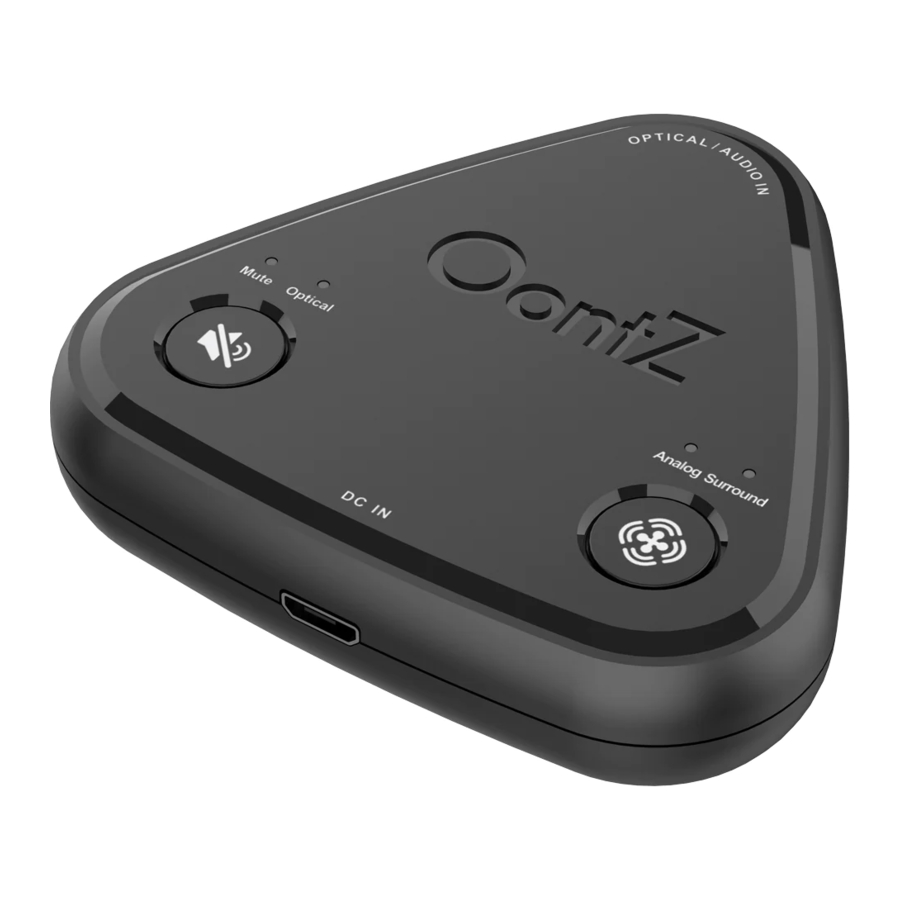 Oontz Bluetooth Adapter Gen 2 Audio Manuals