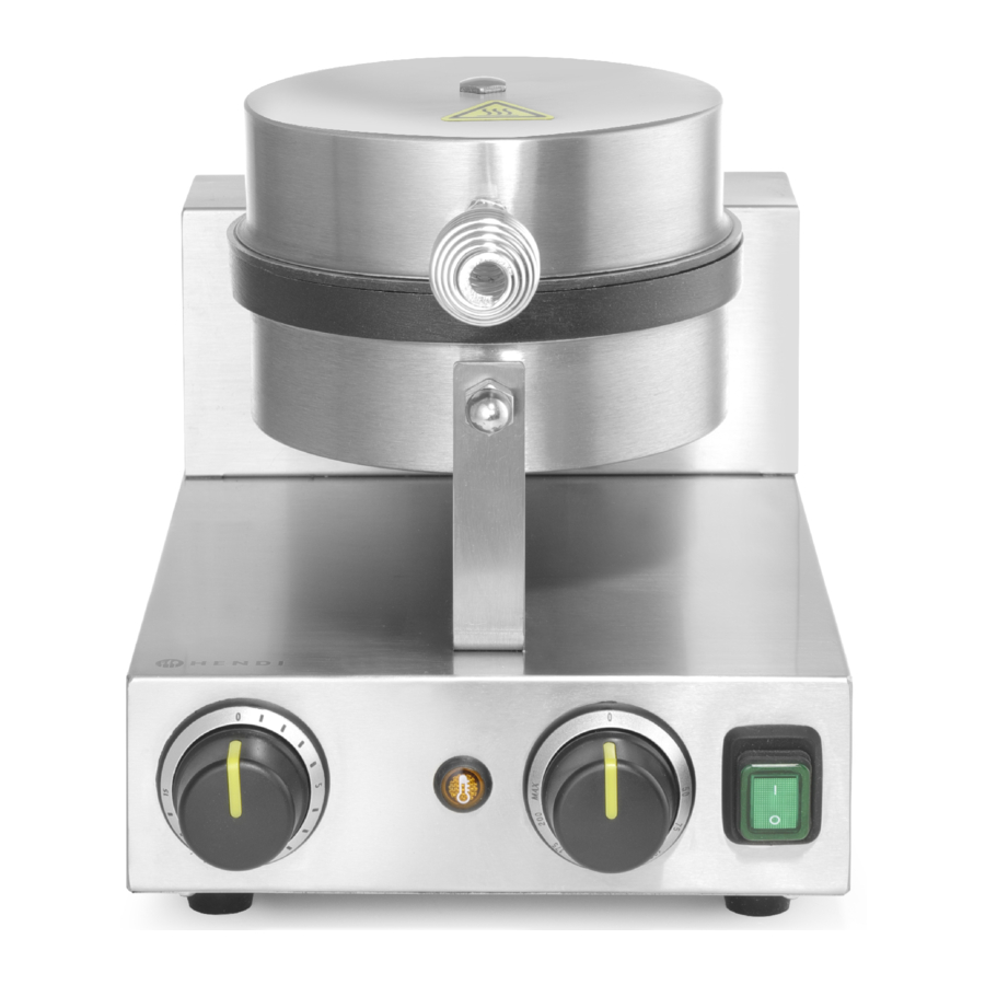 HENDI 212172 - WAFFLE MAKER Manual