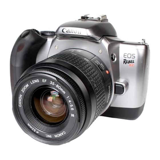 Canon 9113a014 - EOS Rebel K2 SLR Camera Instructions Manual