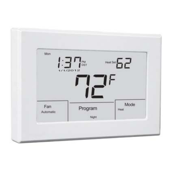 Jackson Systems T-32-TS Touchscreen Thermostat Installation Manual