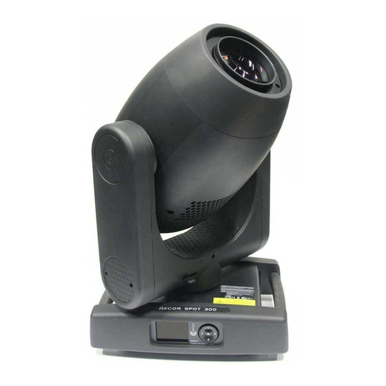 Claypaky AXCOR SPOT 300 Instruction Manual