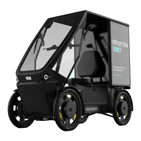 VOK electric cargo bike 2.0 User Manual